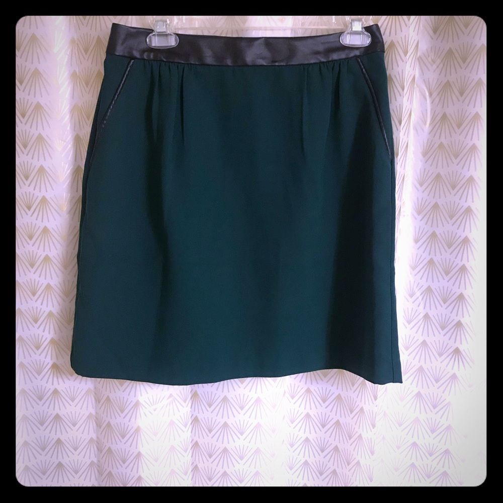 Green Banana Republic skirt with black lining
